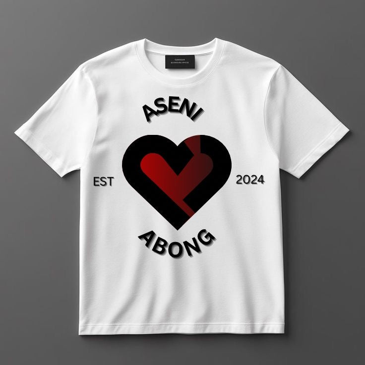 Aseni Abong stamp printed valentine day shirt